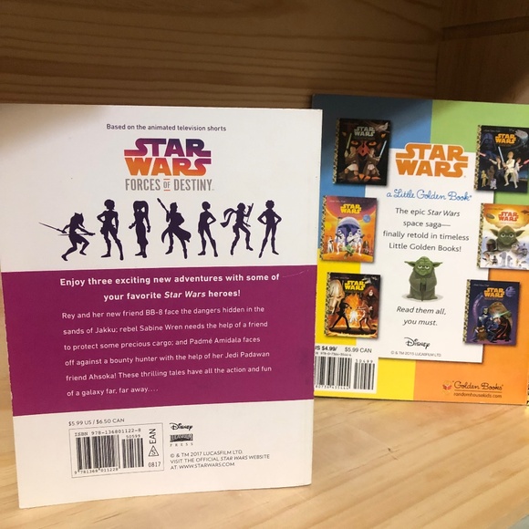 2 Star Wars Books Little Golden Book the Empire Strikes Back & Forces of Destiny - Picture 2 of 7